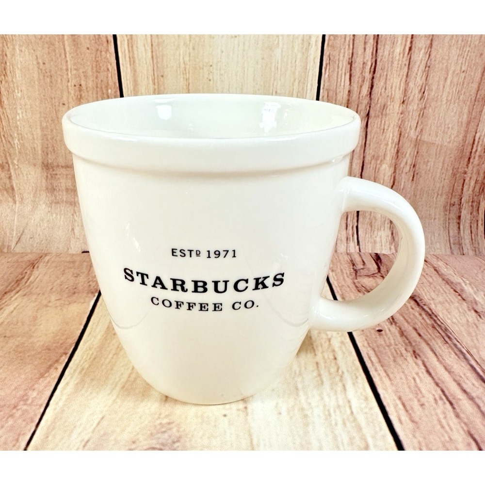 1971 Vintage Starbucks 30th Anniversary Barista 16oz White Coffee Cup/Mug 2001